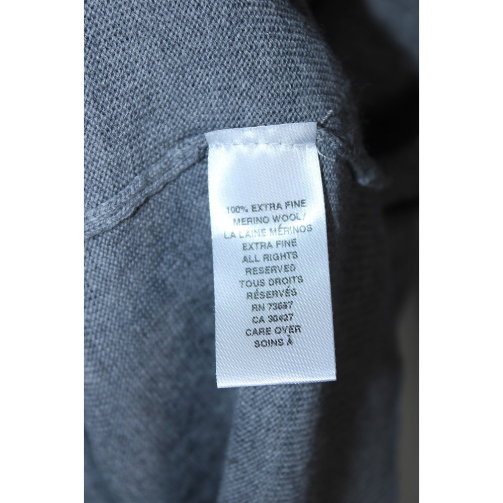 Raffi Men's Large Gray Mock Neck Soft Knit Sweater - Picture 5 of 10